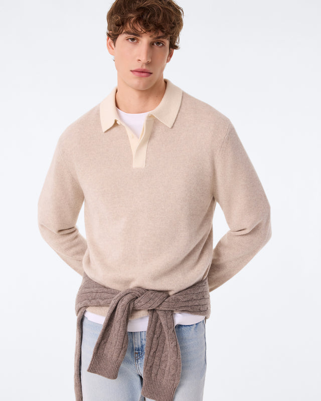 Polo Roy oats white - Image principale