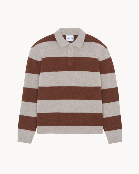 Polo Roy Rayure avoine - Image principale