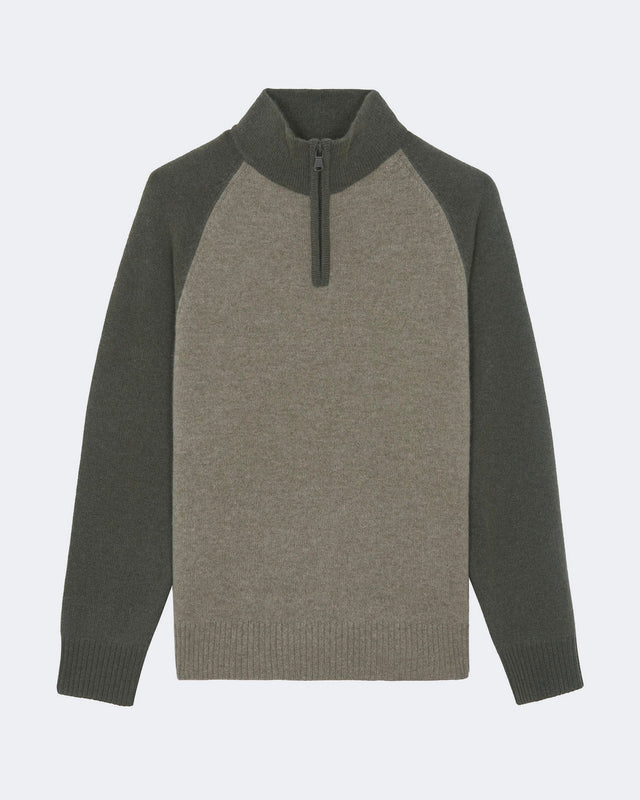 Sweater Roby marl khaki - Image principale
