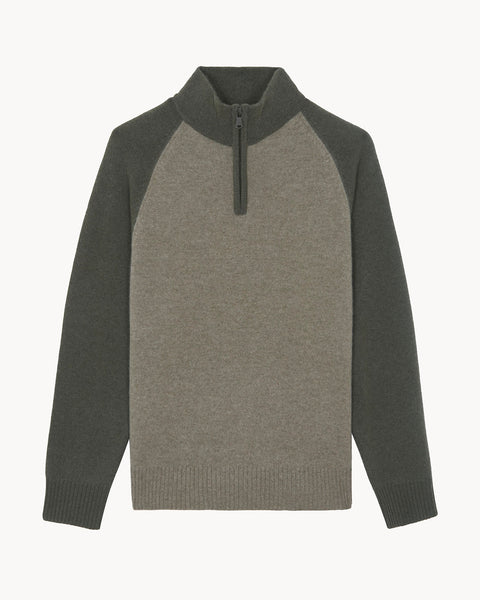 Pull Roby kaki chiné - Image principale