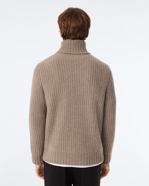 Sweater Antho Ribs Marl Khaki - Image 3
