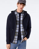Hoodie Zippé Silvano bleu marine foncé