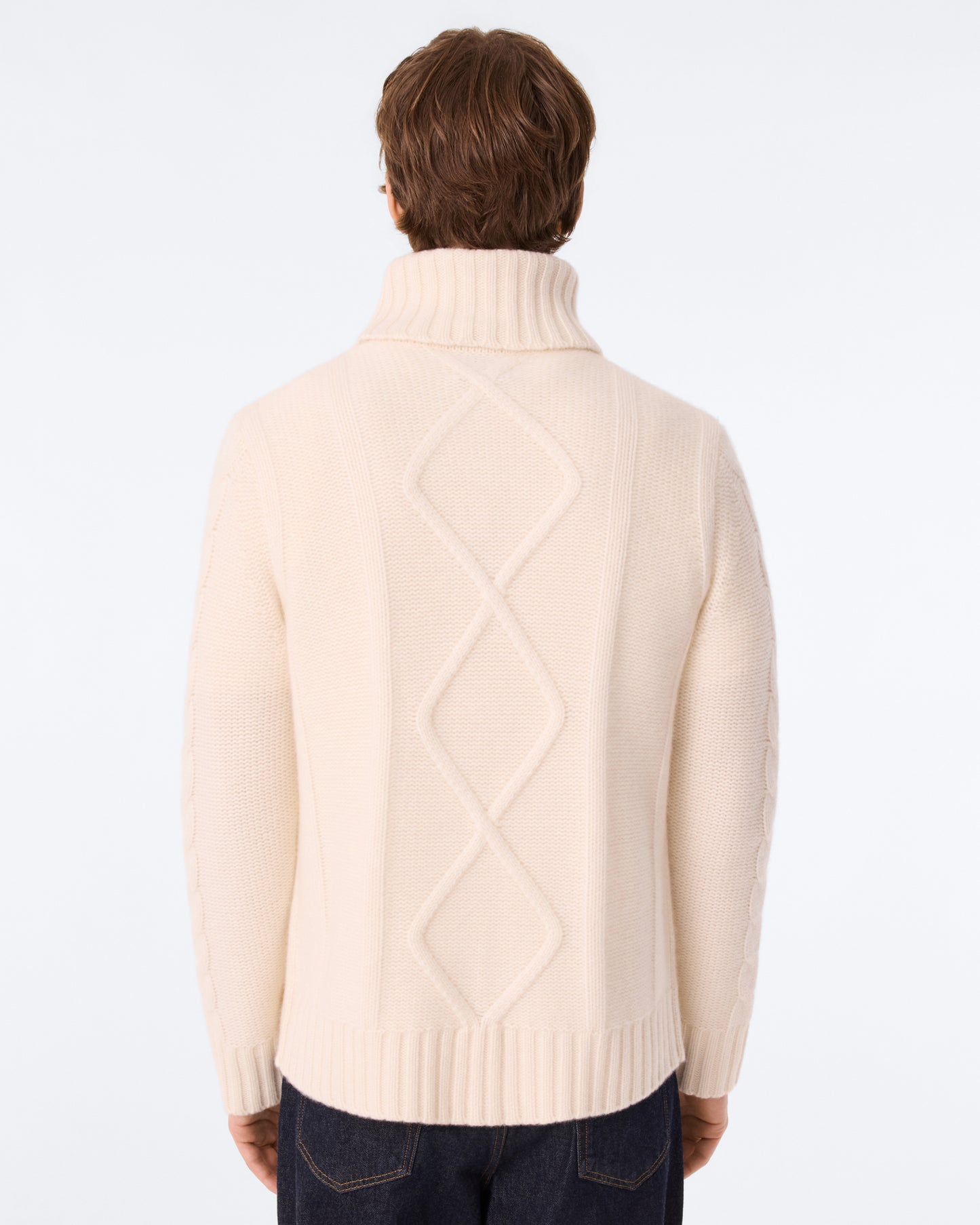 Pull Antho Cable blanc