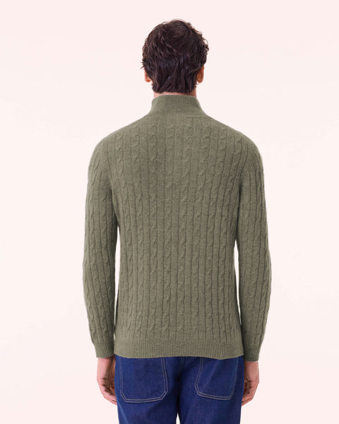 Pull Hector kaki chiné - Image principale