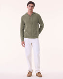 Hoodie Steph marl khaki