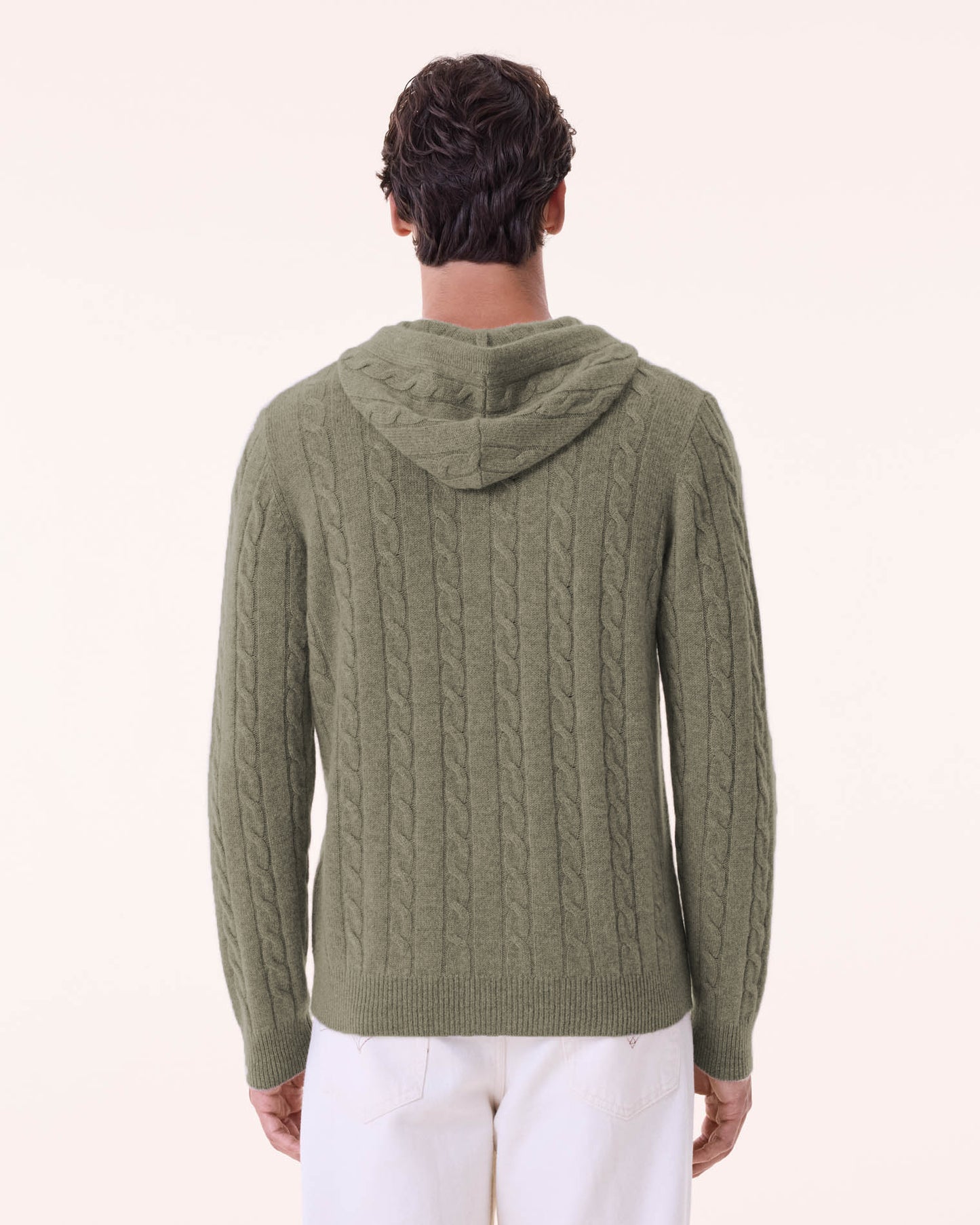 Hoodie Steph marl khaki