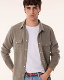 Chemise Timber kaki chiné
