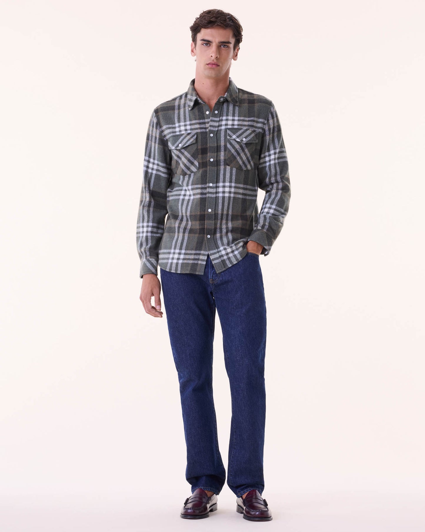 Chemise Timber square Kaki Fonce