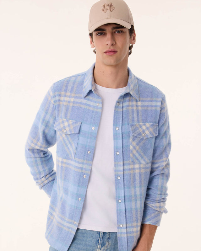 Chemise Timber Square steel blue - Image principale