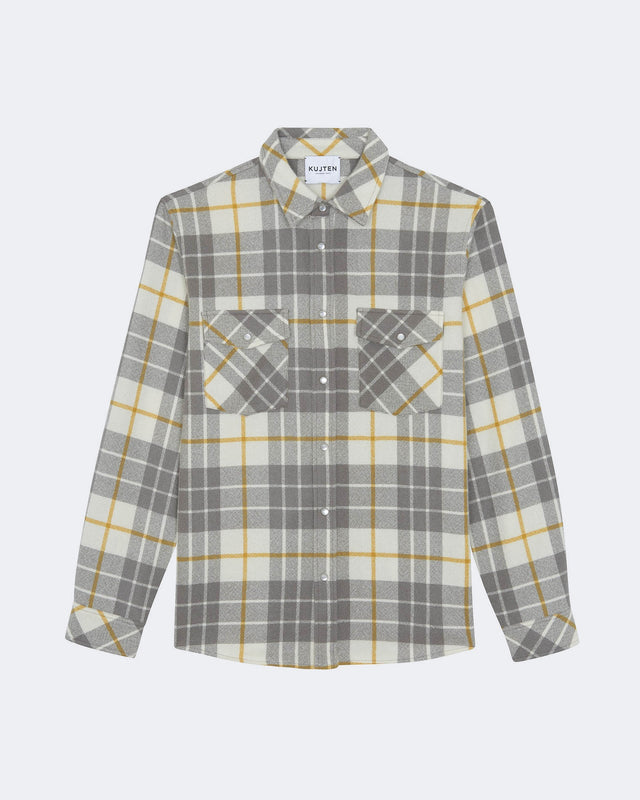 Chemise Timber Square safran taupe - Image principale