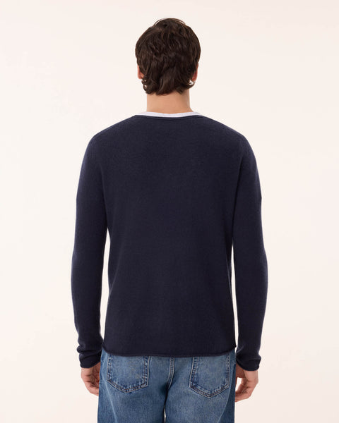 Sweater Anton dark navy blue - Image 3