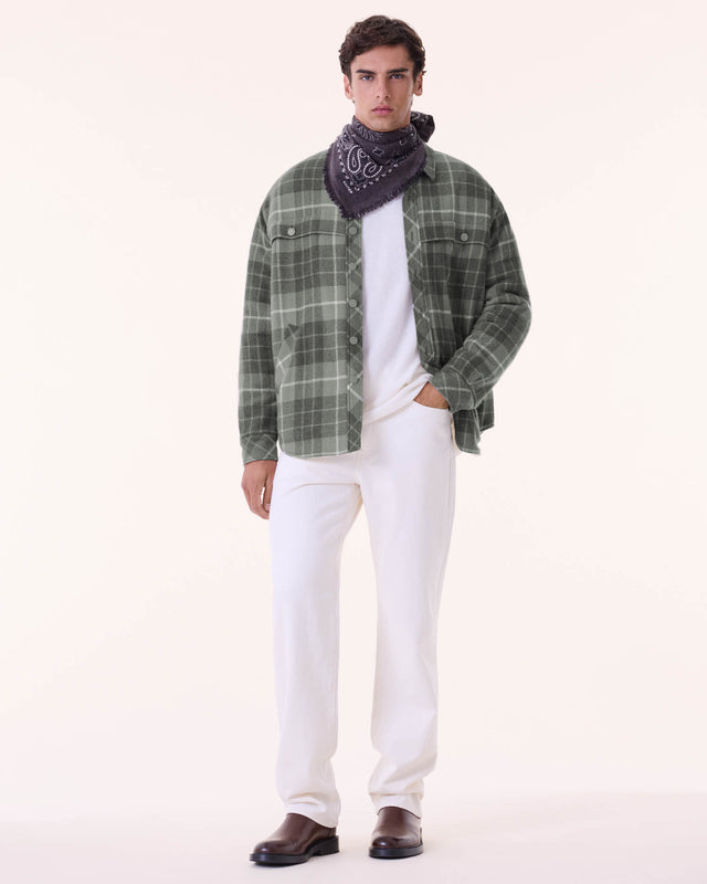 Surchemise Garou kaki chiné - Image principale