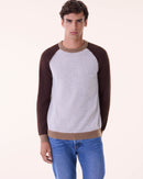 Pull Jojo Colorblock marron noisette