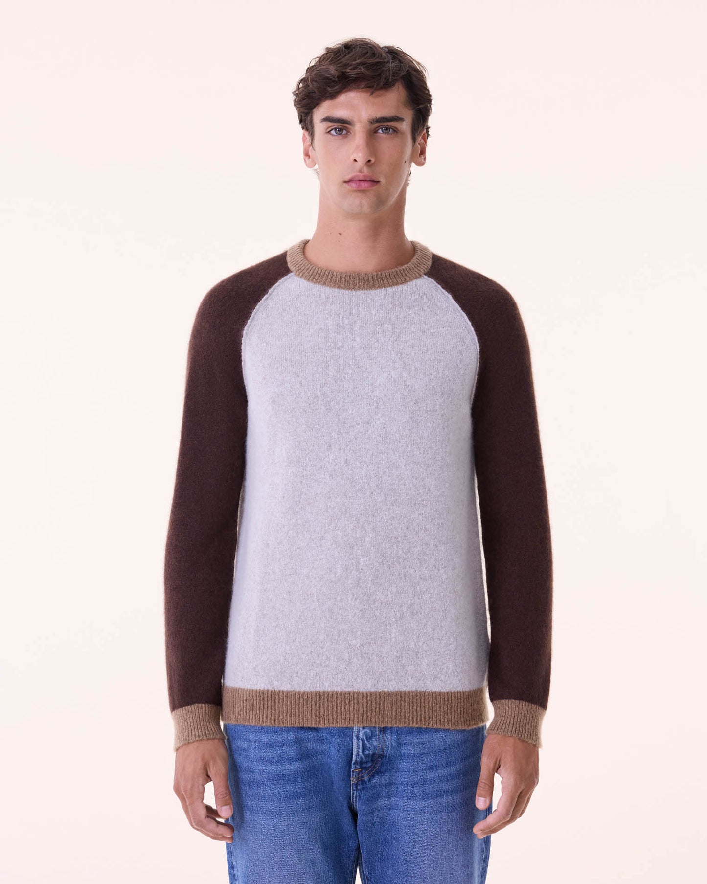 Sweater Jojo Colorblock hazel brown