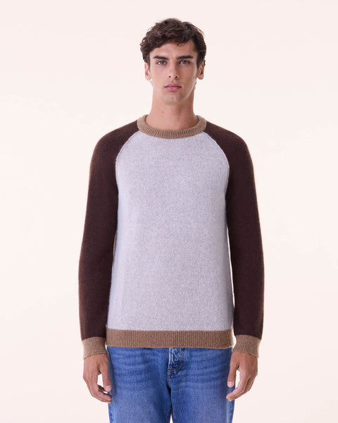Sweater Jojo Colorblock hazel brown - Image principale