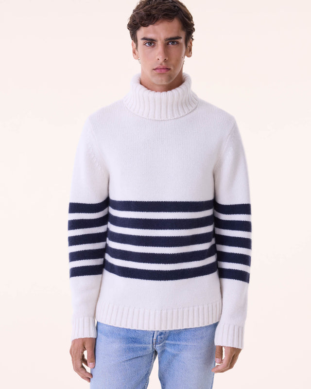 Pull Quentin blanc - Image principale