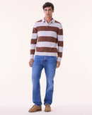 Polo Roy Rayure avoine