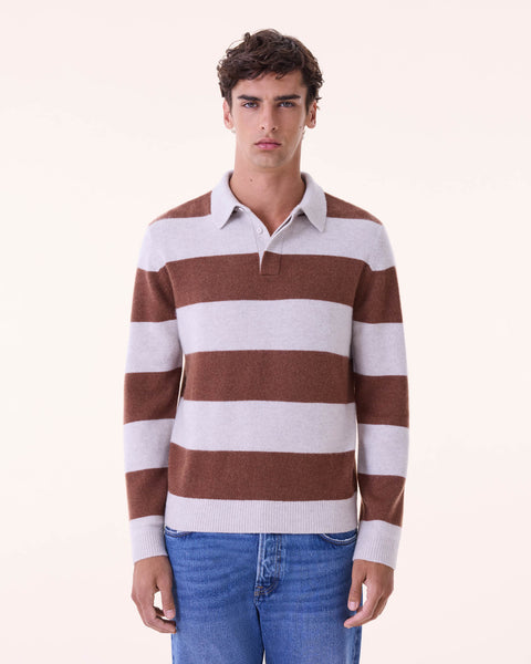 Polo Roy Rayure avoine - Image principale