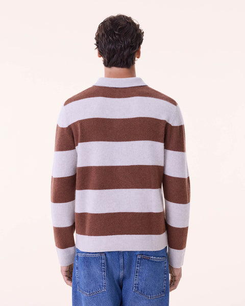 Polo Roy Rayure avoine - Image principale