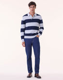 Polo Roy Rayure bleu marine foncé