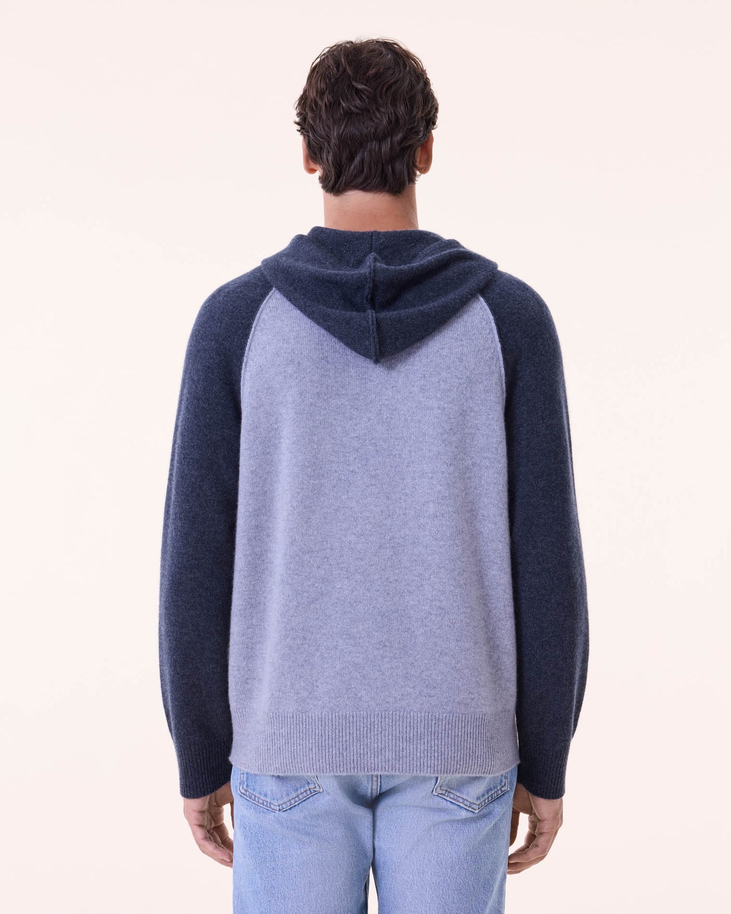 Sweater Hoodie Ron marl gray