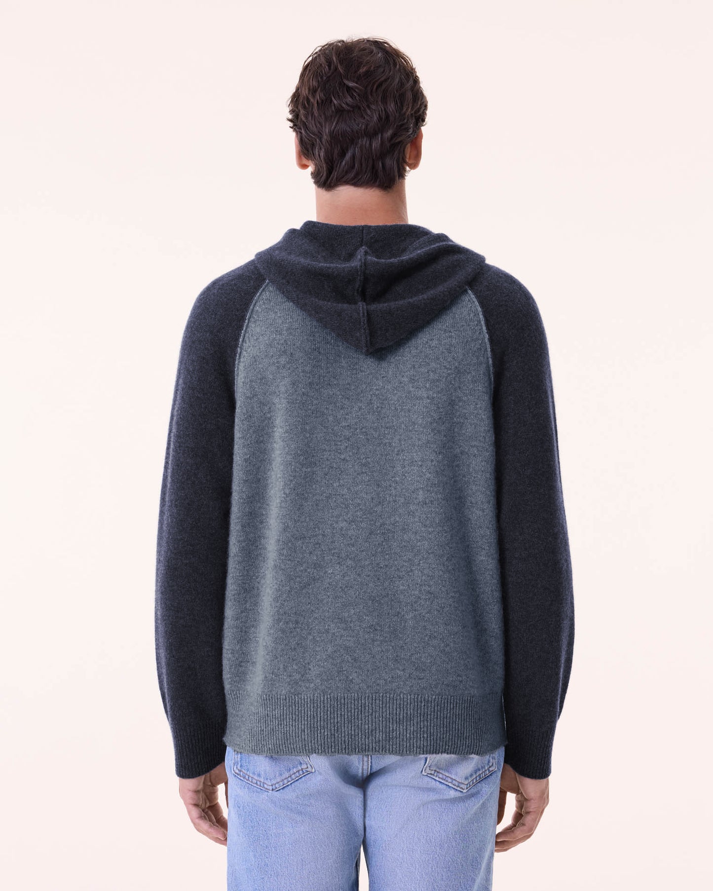 Sweater Hoodie Ron marl gray