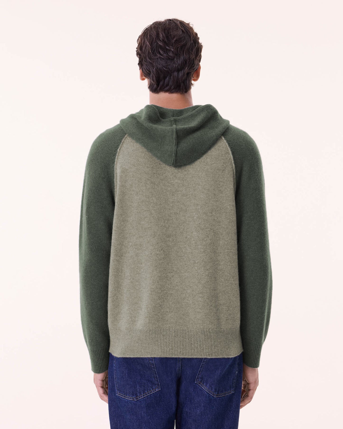 Sweater Hoodie Ron marl khaki