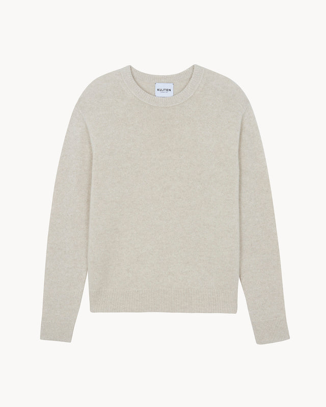 Sweater Isandro Lin marl beige - Image principale