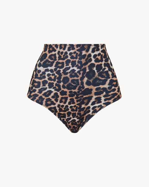 Maillot de Bain Amalfi marron épice léoprint - Image principale