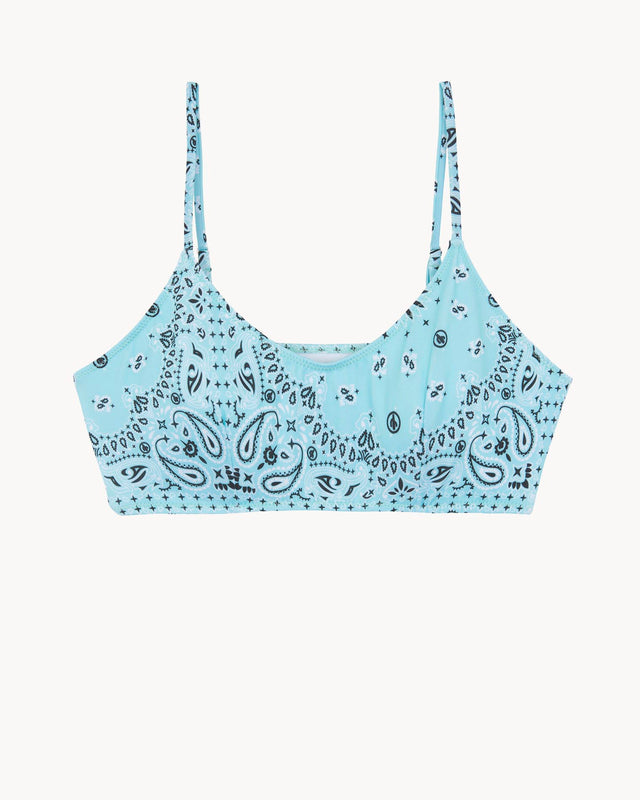 Swimsuit Brassiere Borgo aqua green - Image principale