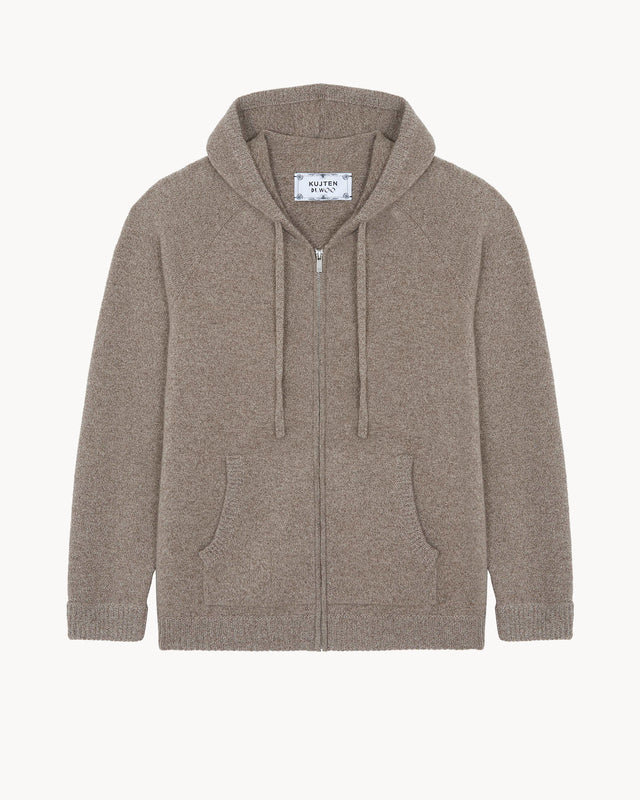Hoodie Racer molten taupe beige - Image principale
