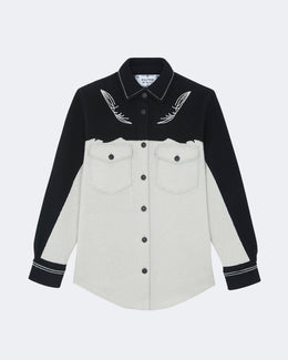 Chemise carter cachemire noir - Kujten packshot
