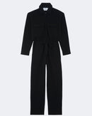 Pantalon en cachemire noir pour femme et pour homme - Kujten packshot