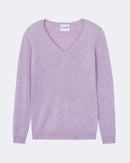 Pull en cachemire violet pour femme - Kujten packshot