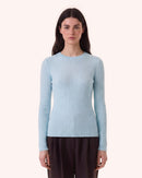 Pull bibi cachemire bleu - Kujten