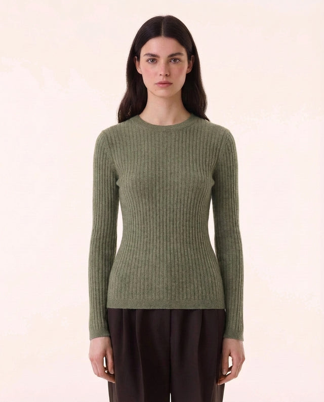 Pull Bibi kaki chiné - Image principale