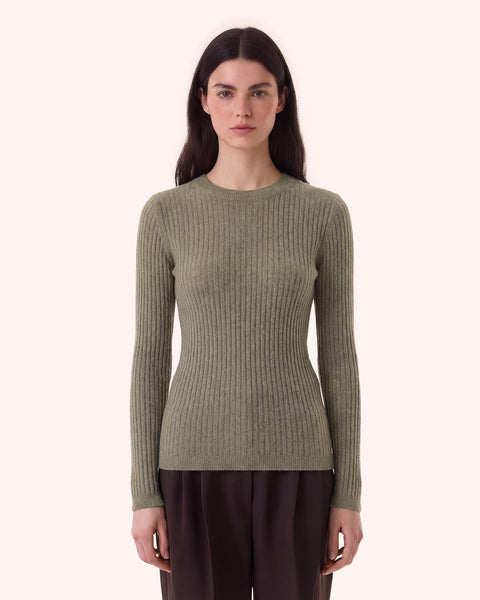 Sweater Bibi marl khaki - Image 1
