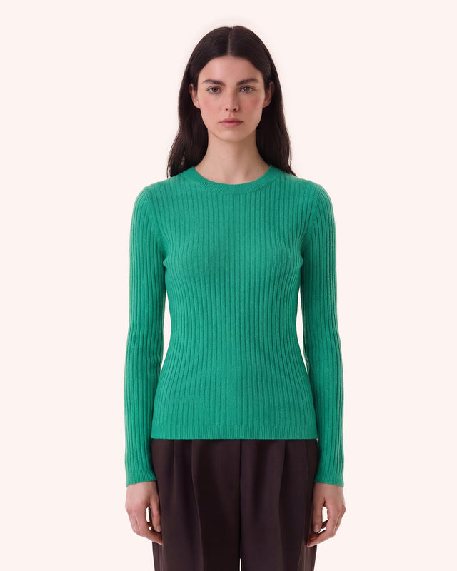 Sweater Bibi emerald green - Image principale