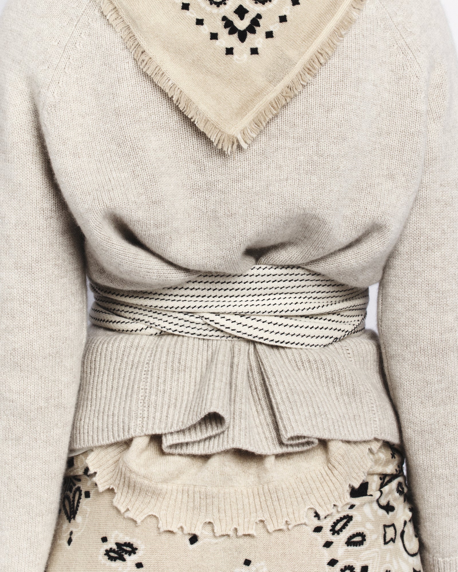 Cardigan beige organic cachemire paris