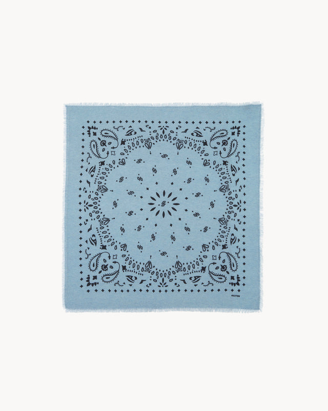 Petit Bandana Hachi bleu vintage - Image principale