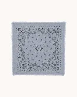 Bandana en cachemire gris pour femme et pour homme - Kujten packshot