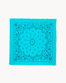 Bandana en cachemire bleu pour femme et pour homme - Kujten packshot