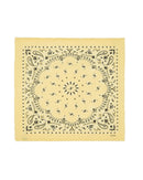 Bandana en cachemire jaune pour femme et pour homme - Kujten packshot