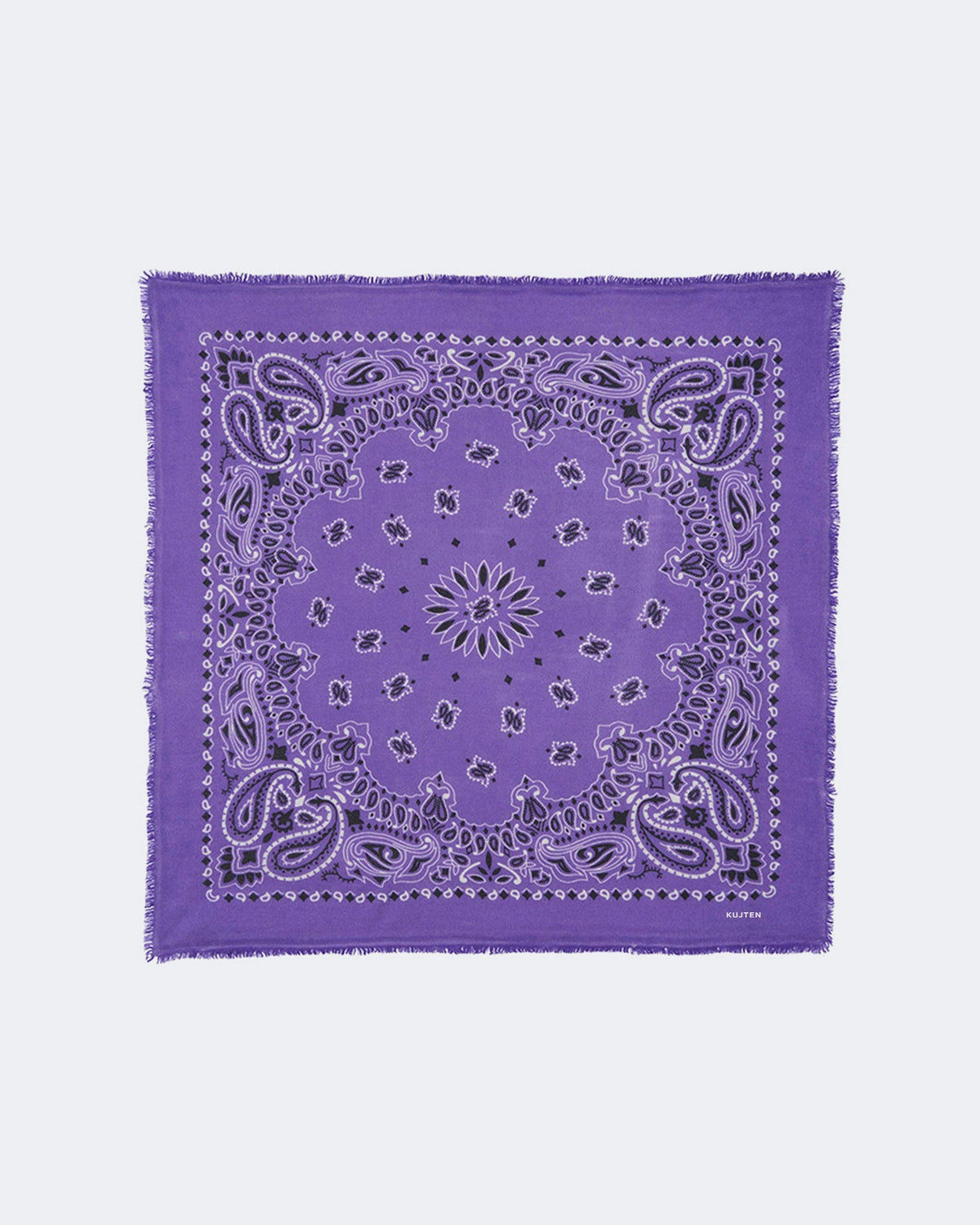 Bandana en cachemire violet pour femme - Kujten packshot