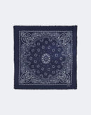 Bandana en cachemire bleu pour femme et pour homme - Kujten packshot
