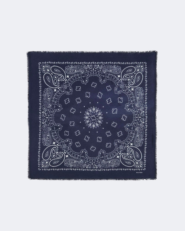 Large Bandana Hachiko Dark Navy Blue - Image principale