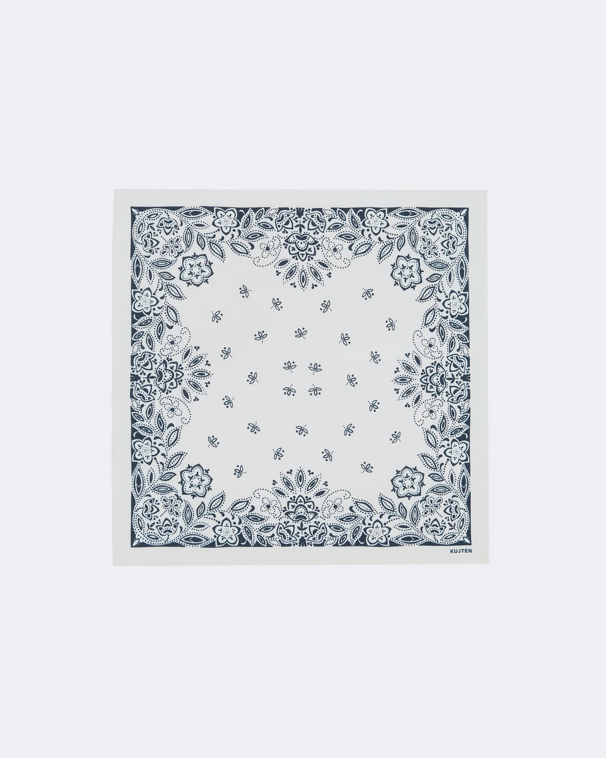 Bandana en cachemire & soie blanc pour femme et pour homme - Kujten packshot