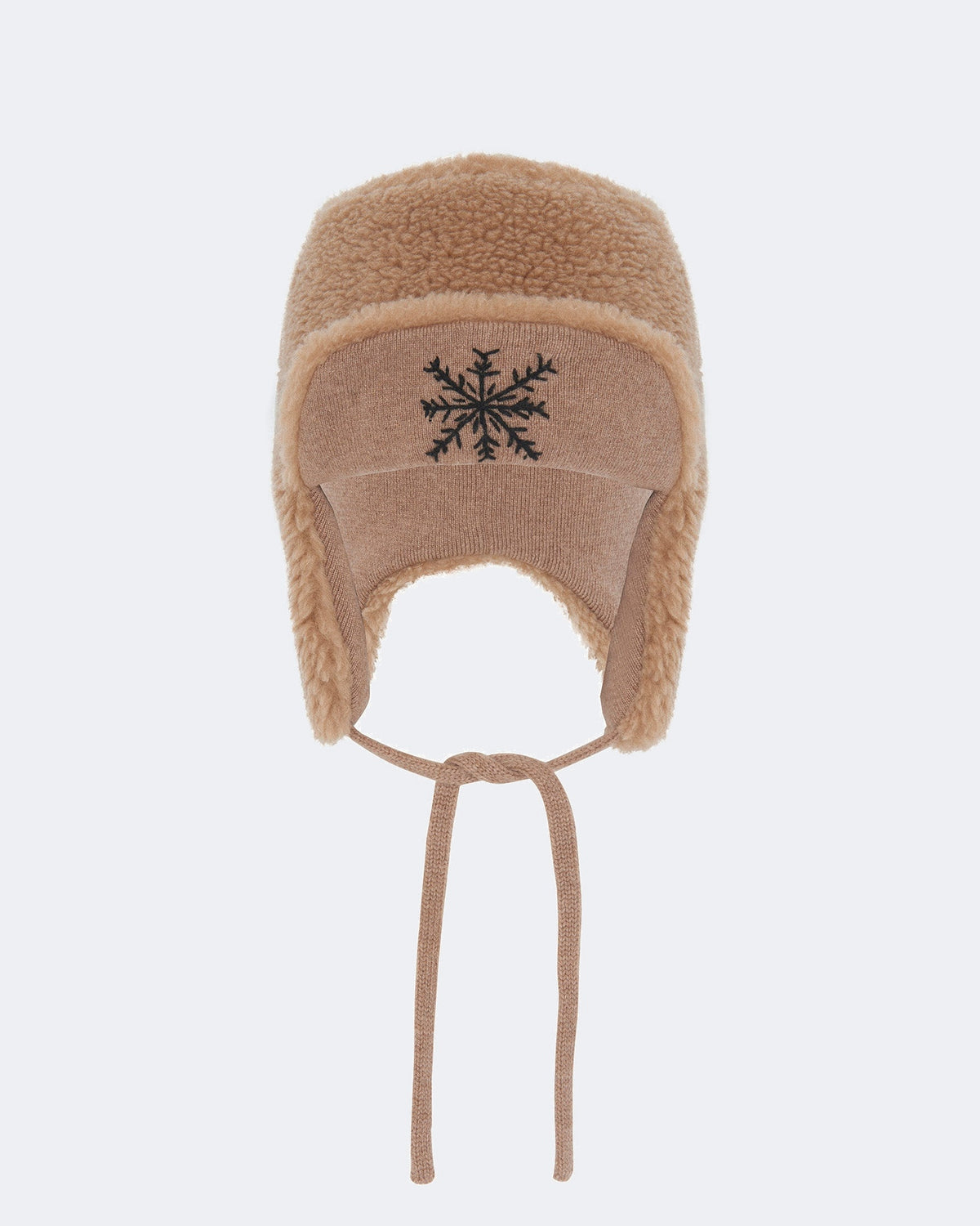 Bonnet chapka flocon beige - Kujten packshot