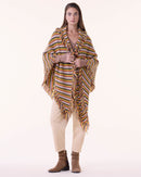 Châle Kiko Loubry orange brûlé