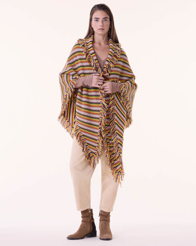 Châle Kiko Loubry orange brûlé - Image principale